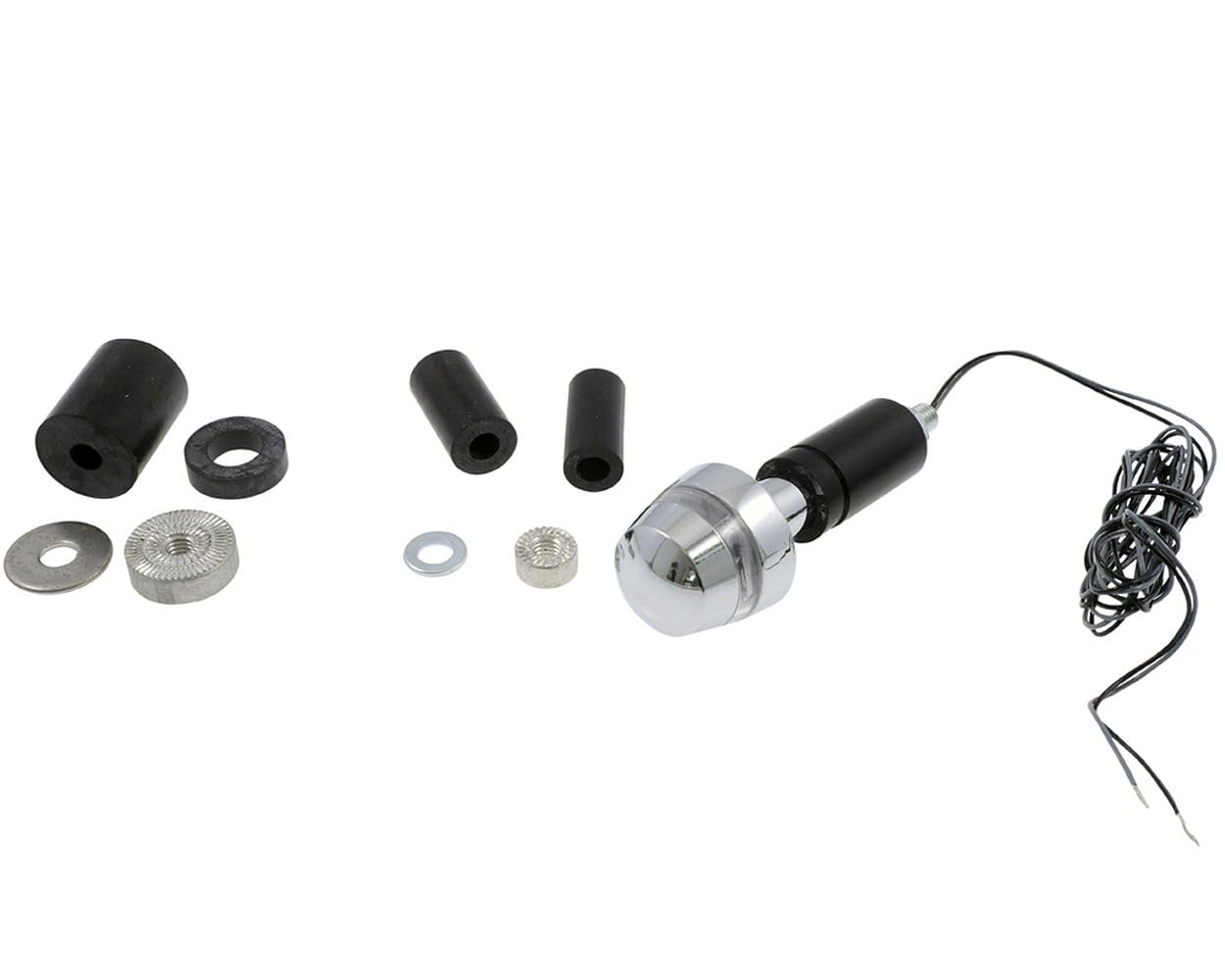 Kellermann Lenkerendenblinker BL 2000 Chrom, LED, Glas, Motorrad, Blinker