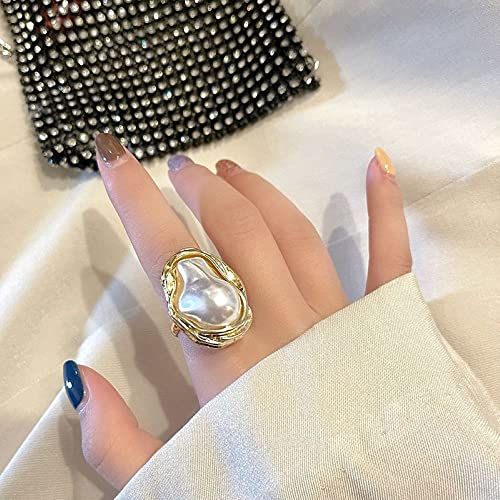 Women Pearl Ring 925 Sterling Silver Cubic Zirconia Infinity Pearl Ring White Freshwater Cultured Pearl for Wedding Casual Wear Special Occasions Women Pearl Ring Big Pearl Sterling Silver Boho Ring2