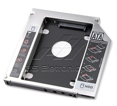Adaptador Caddy DVD Para HD ou SSD - Dell Inspiron 15R SE 7520