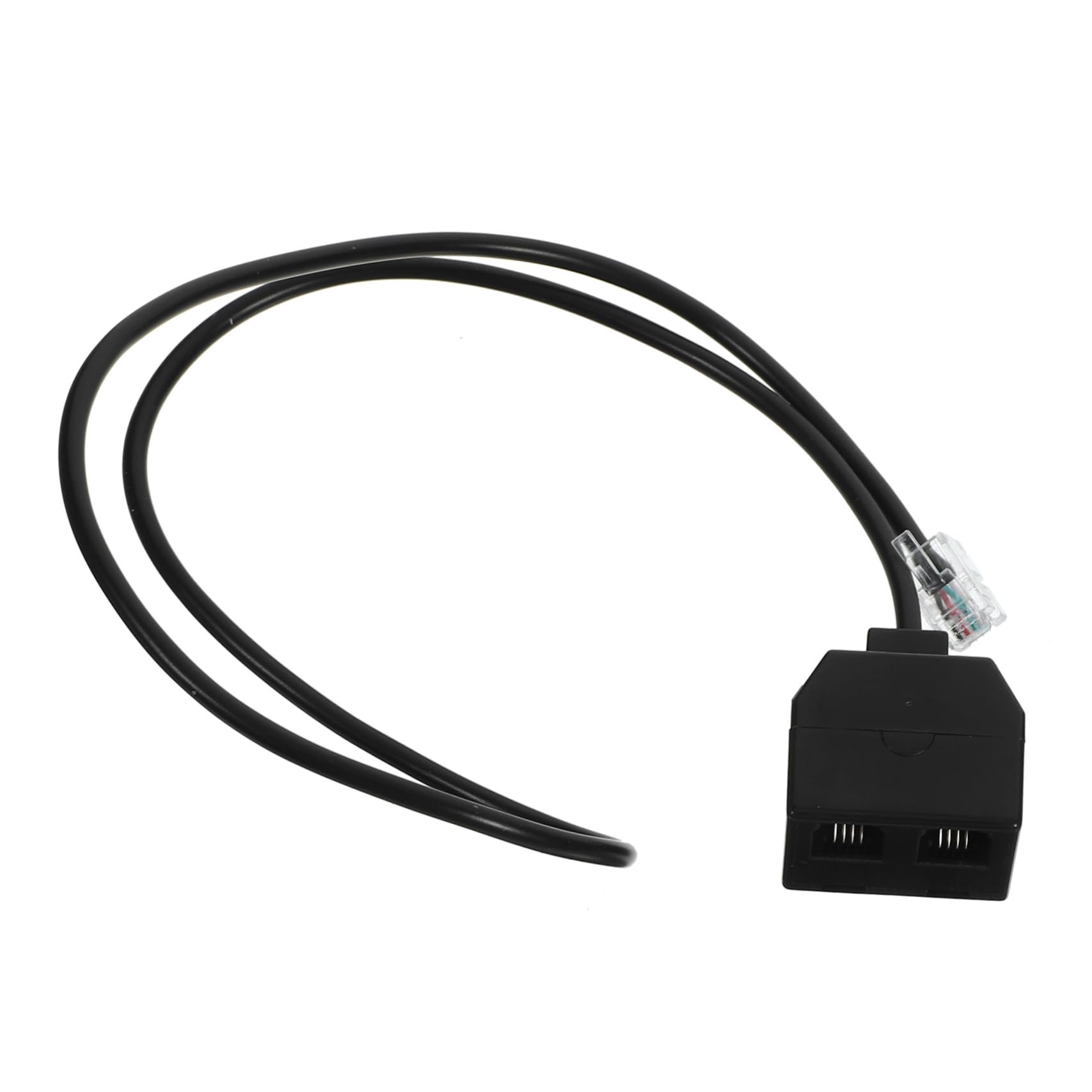 BRIGHTFUFU Telephone Splitter Adapter Pc Detachable Lines for Dual Phone Connection Cable for Landline Use for Seamless Communication and Collaborative Work