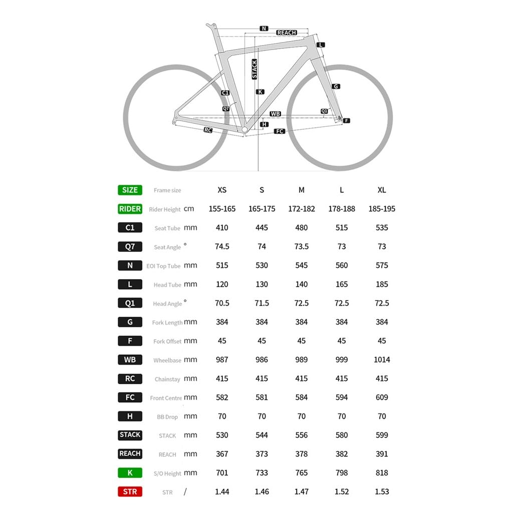 Rama roweru szosowego 700C 41 45 48 51 54 cm rama roweru ze stopu aluminium oś przelotowa F12 x 100 mm R12 x 142 mm BSA BB68 mm widelec rowerowy z włókna węglowego (matowy szary, 45 cm)