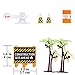 Construction Toys Sets, Engineering Vehicles 16 PCs, Bulldozers, Tank Truck, Asphalt Car Excavator, Dump Truck Tractor Toy Children Kids Boys Girls, Beach Sand Toys, Cake Toppers