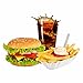 Produktbild Imbisswagen Imbiss Aufkleber Burger mit Cola Schaufenster (40x29cm)