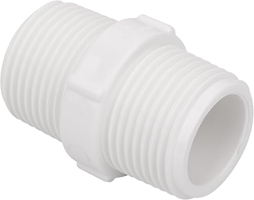 Miniatura 4 de Paquete de 20 adaptadores de acoplamiento de rosca macho de PVC de 1 pulgada para tubería de tubería de rosca, uso doméstico o industrial, horario