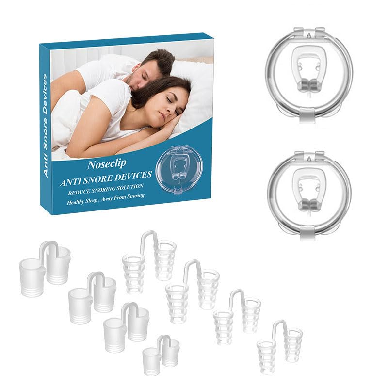 10 PCS Anti ronquidos, Dilatador Nasal Anti Ronquidos Clips Nasales Magnéticos, Dilatadores Nasales Silicona con Imán Mejora la Respiración para Ayudar a Dormir Mejor