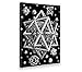 Giallobus - Cuadro - Impresion EN Lienzo - Escher - Estrellas - 50 x 70 CM