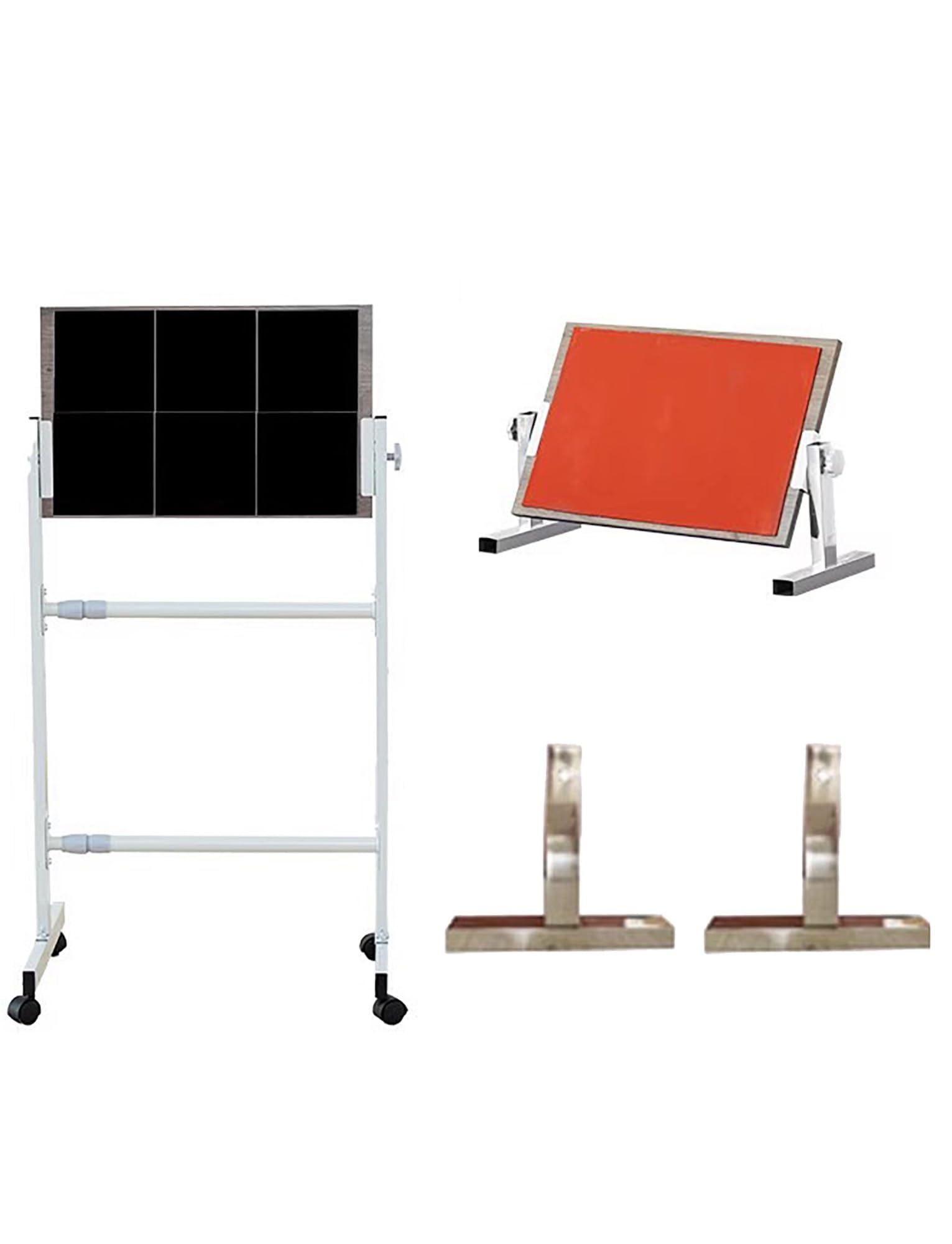 Tavola da ping pong, pieghevole, attrezzatura da allenamento con 8 gomme, dispositivo di auto-allenamento all'aperto per casa, palestra e scuola