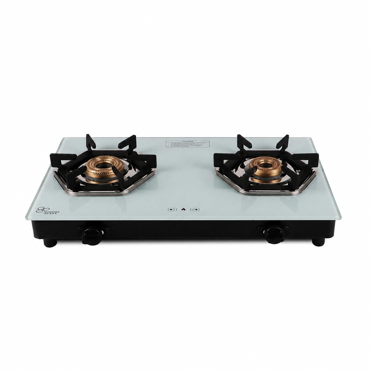 Thermador 2 Burner Titan White Gas Stove With Auto Ignition. Toughened Glass Top,Brass Burners,Stainless Steel Drip Tray,Anti-Skid Pan Support- LPG Compatible Kitchen Cooktop-image-37