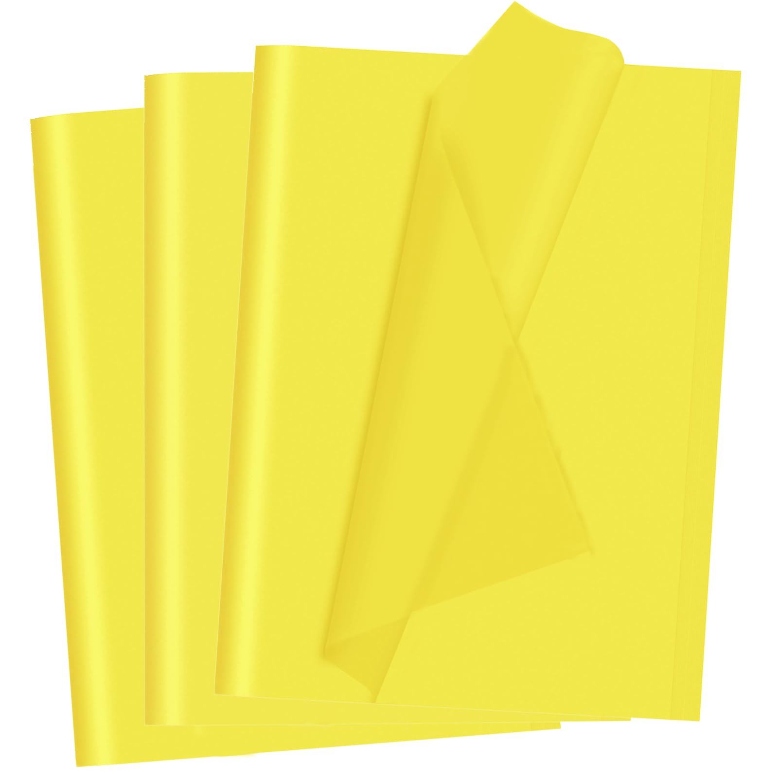 Yellow Tissue Paper for Gift Bags 40 Sheets Weddings Birthday Fall Decoration Sunflower DIY Art Crafts Packaging Wrapping Paper Bulk, 14 x 20 Inch