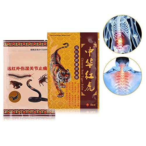 Parches térmicos, Alivio para la rodilla, Dolor en el hombro, Alivio para el dolor, Dolor de espalda, Dolor en el cuello, Alivio para revoques, 2 x Caja de 24 piezas, parches