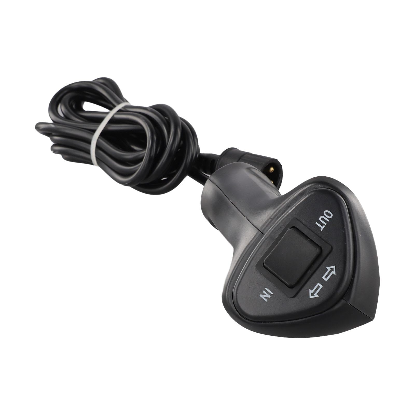 Lecreatekit Telecomando per verricello elettrico a 3 pin, 12 V-48 V, 500 A, con cavo da 300 cm, per auto fuoristrada e maniglia di ricambio