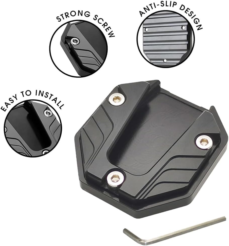Extensión pata de cabra para TMAX 2008-2014, ideal para tus rutas y viajes 2
