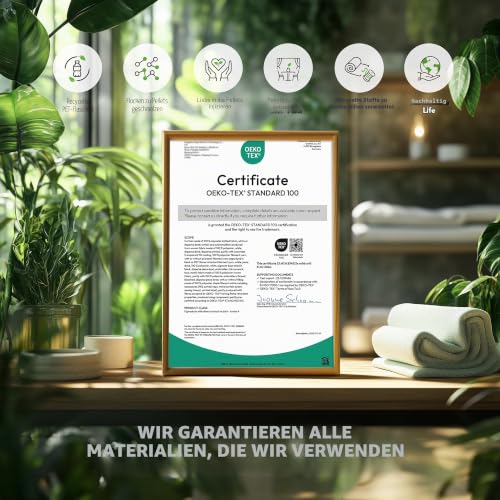 Deconovo Wohnzimmer Gardinen mit Ösen Übergardinen Verdunkelung Creme – Ansicht 4