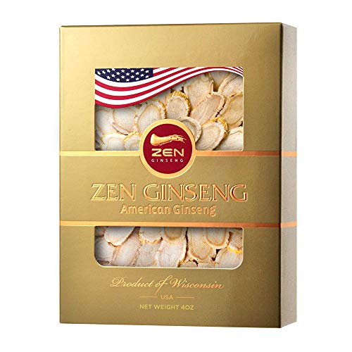High Quality Hand-Selected American Wisconsin Ginseng Slice 4oz/Box