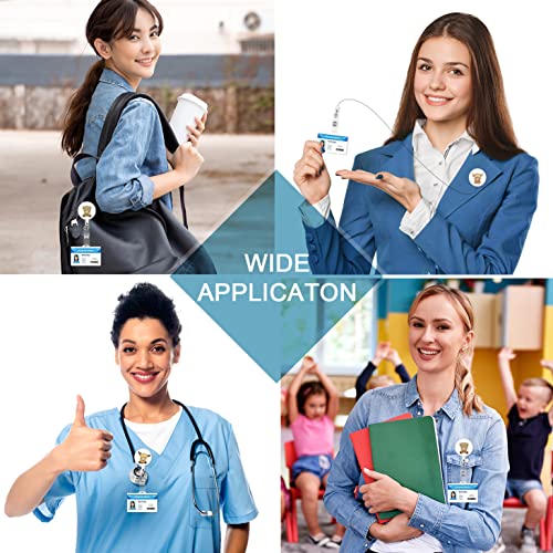 3 Pieces Cow Retractable Badge Holders, Nurse Badge Reel, Highland Cow Cute Nursing Badge Reel, Badge Holder With Swivel Clip, Badge Reels Retractable For Nurses, Doctor,Teacher Student Work Office #TOP5