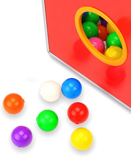 Vaguelly 100 bolas de pingpong de colores, bolas de bingo, bolas numeradas para decoración del hogar, juguetes para niños, bola de caramelo en