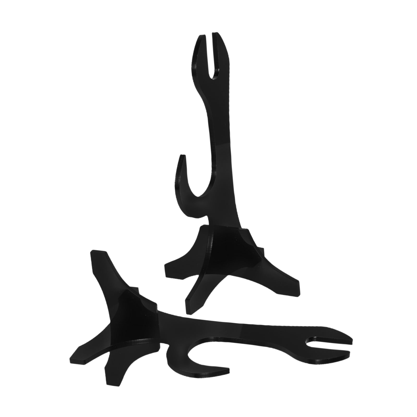 UPKOCH 1Pair Elegant Double Layer Sword Rack Decorative Horizontal Display Stand for Martial Arts Collectors Space Saving Home Accessory Craftsmanship for Versatile Use