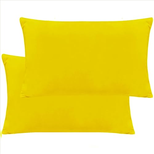 Miniatura 10 de Paquete de 2 fundas de almohada de terciopelo tamaño King con cierre de sobre, fundas de almohada decorativas suaves y acogedoras para dormitorio,