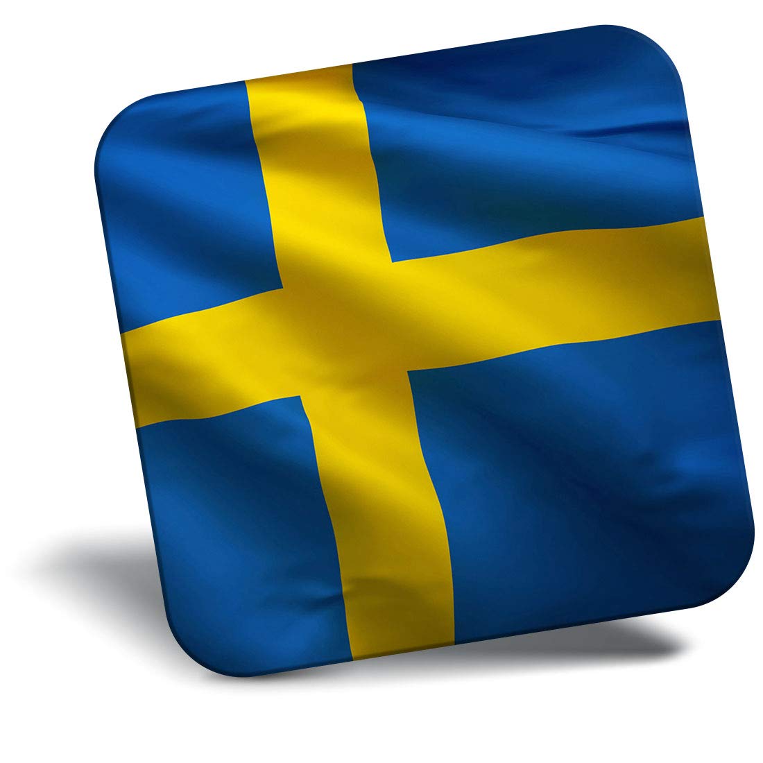 Destination Vinyl Ltd Multicolor Fridge Magnet - Swedish Flying Flag Swedish 16368