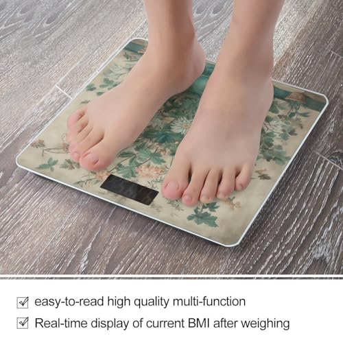 Báscula digital de baño con pantalla LED y vidrio templado miniatura 5