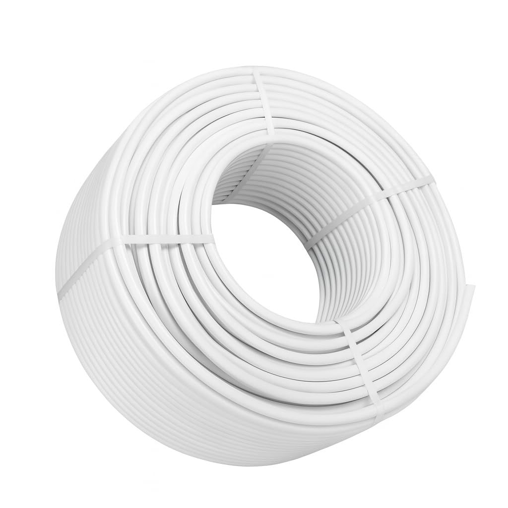 Mehrschichtverbundrohr 25x2.5 50 m PE-Xb/Al/PE-Xb Rollenware, blankes Aluverbundrohr mit DVGW-Zertifikat für Trinkwasser, Heizung und Sanitärinstallation