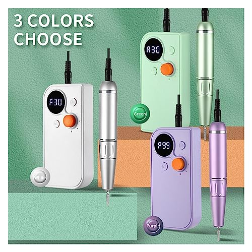 Nail-Grinding-Machine-Portable-30000RPM-Rechargeable-Nail-Drill-Machine-for-Acrylic-Nail-High-Speed-Electric-Manicure-Drill-for-Sculpting-Nails-for-DIY-Home-or-Salon-Mani-Pedis