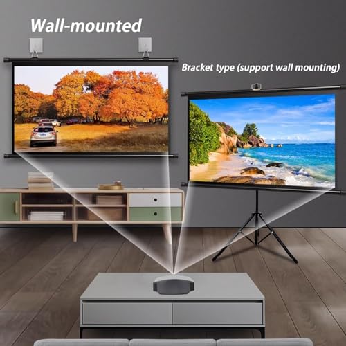 Pantalla de proyección con trípode portátil 60" 16:9 miniatura 2