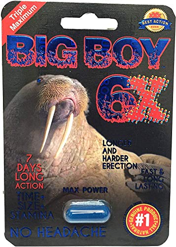 Big Boy 6X (And) Sextacy (Super Combo) Triple Maximum Male Enhancement Sex Pill! No Headaches! - 24Pills! Plus Love Potion Pen