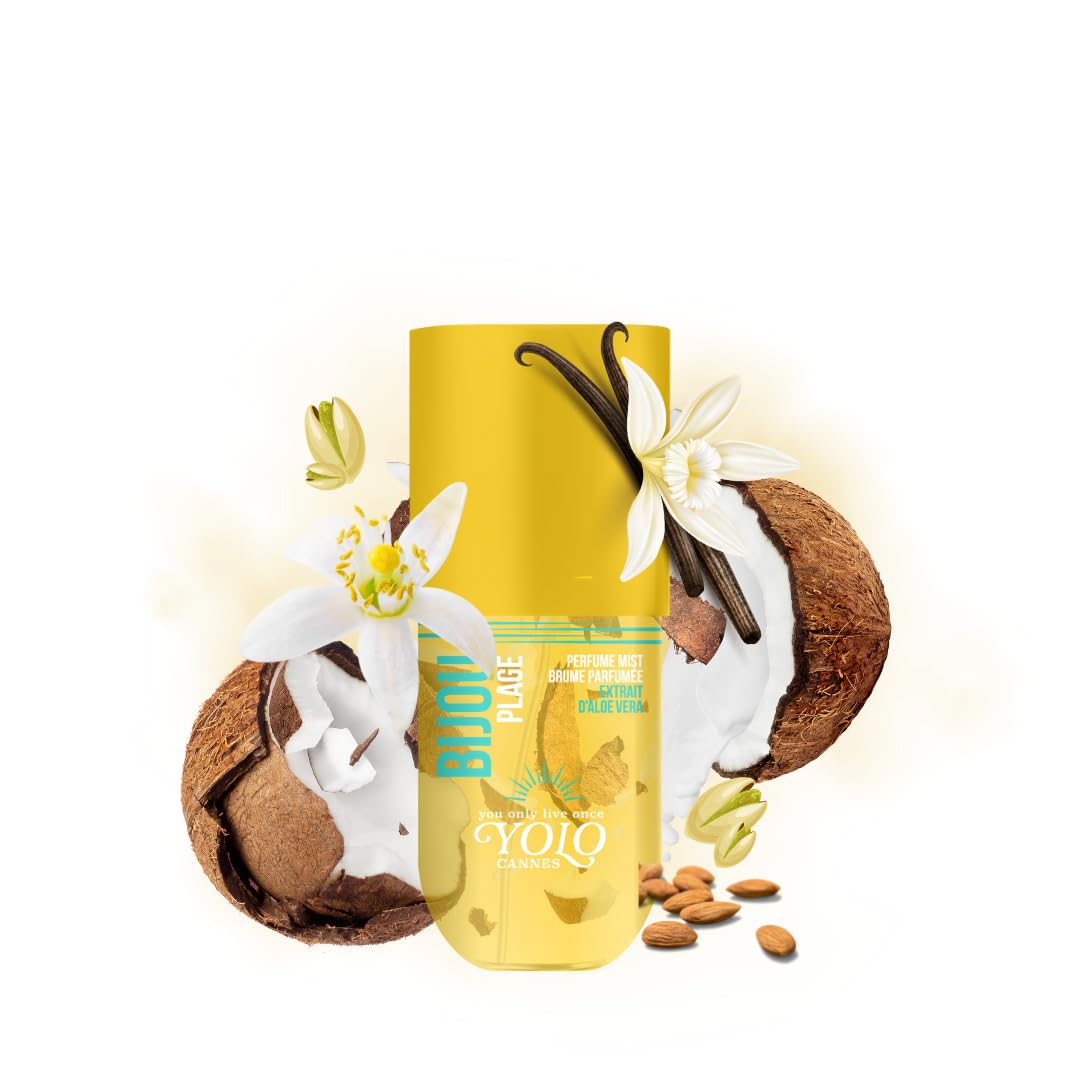 Bijou Plage - Light and Addictive Perfume Mist - Notes of Almond, Coconut, and Vanilla -…
