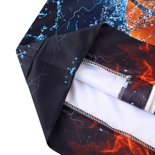 Idgreatim 6-14T Boys Zip Up Hoodies Kids 3D Graphic Hoody Sweatshirt Zipper Pullover with Pockets