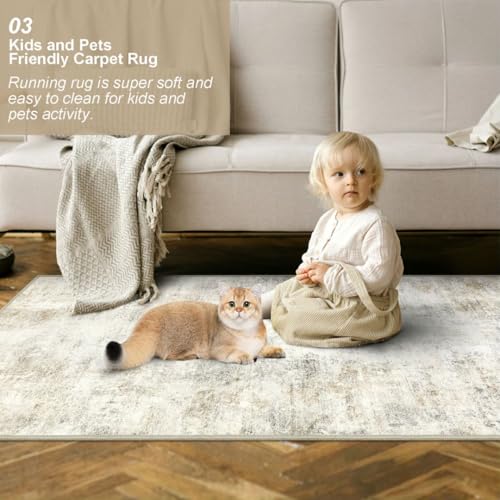 Capslpad 001 Abstract Washable Runner Rug thumb #3