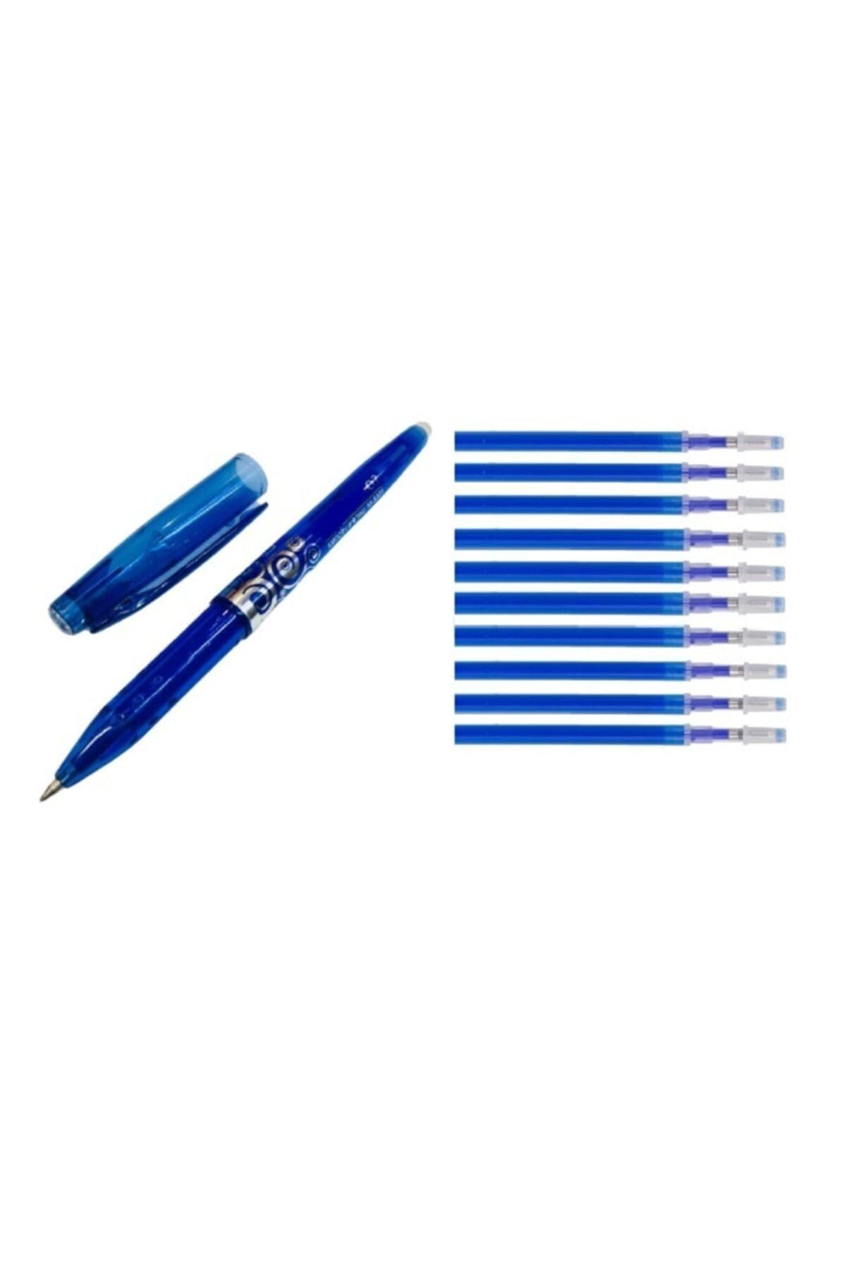 Bluestar Ütü Buharı Ve Isı Ile Uçan Silinebilen Refill Kalem Içi Ve Kalem Mavi 11 Adet, 04062021UKLMM