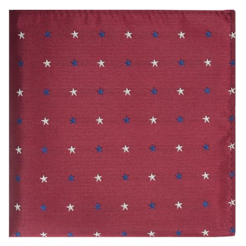 Image of KissTies Mens Pocket Square Silk Hanky The USA Pattern Handkerchief