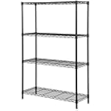 Regal Altair 4 Tier Black Epoxy Wire Shelving Kit | NSF Commercial Storage Rack Unit (14