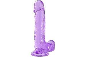 7-Inch Beguiling Jelly Dong in Vibrant Purple