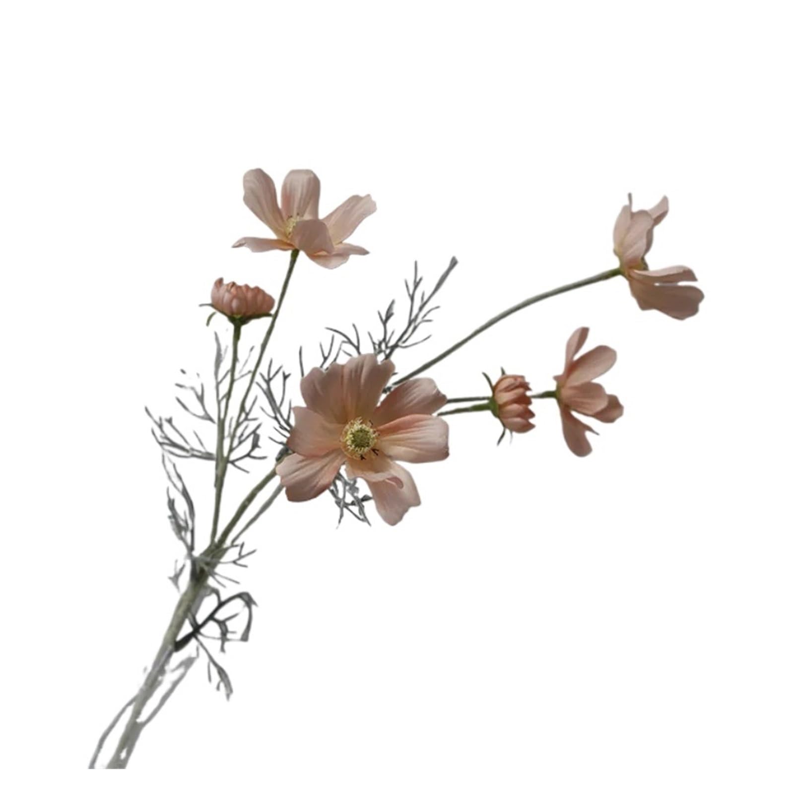 Casetlong 5 Pcs Artificial Flower Wedding Bouquet Party Home Decoration Fake Flowers Garden Floral(Dark champagne)