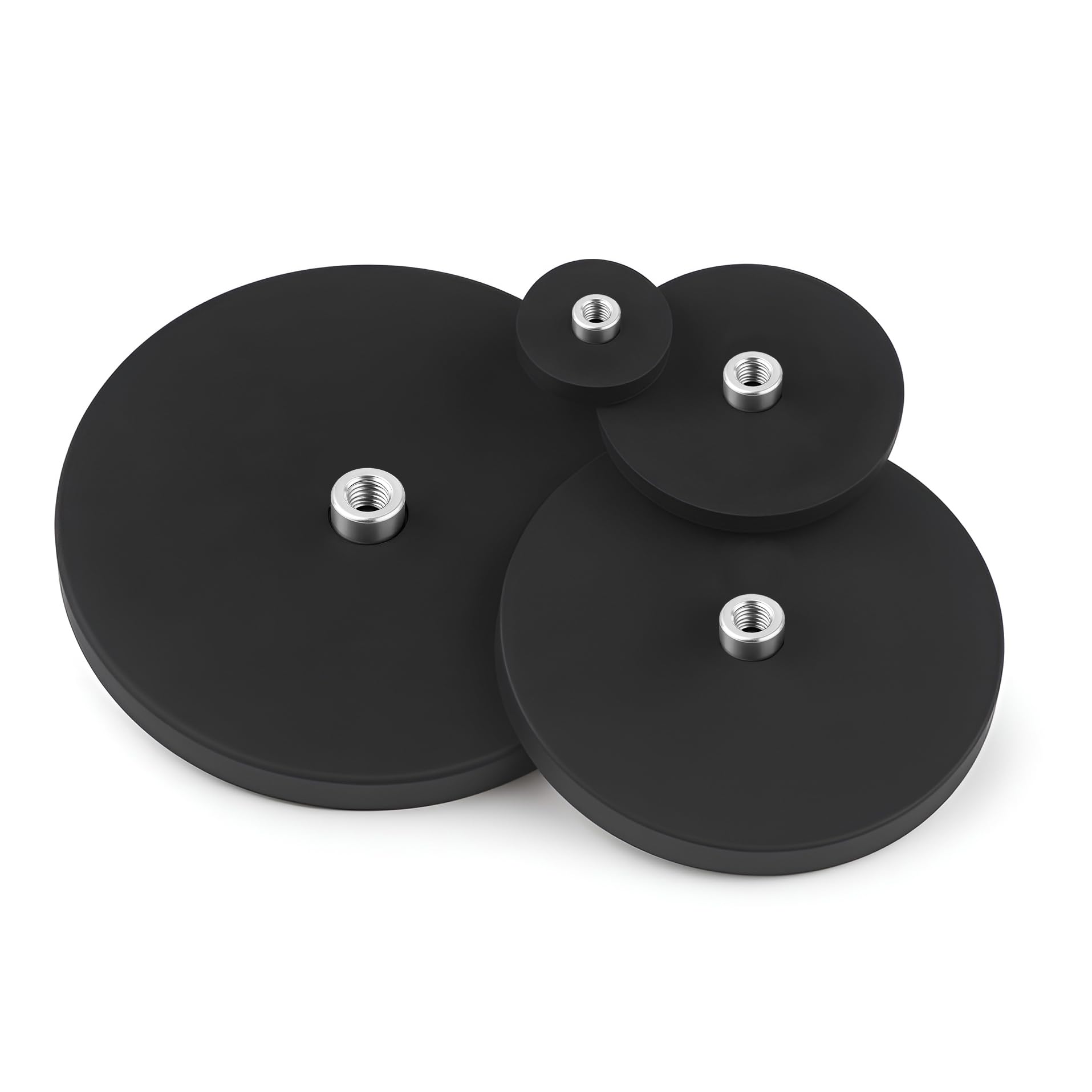 Neodym Magnet N52 Rund Gummiert 34mm 10KG Stark M4 Gewinde Magnetscheiben Weiß Neodym Magnet N52 Rund Gummiert 34mm 10KG Stark M4 Gewinde Magnetscheiben Weiß