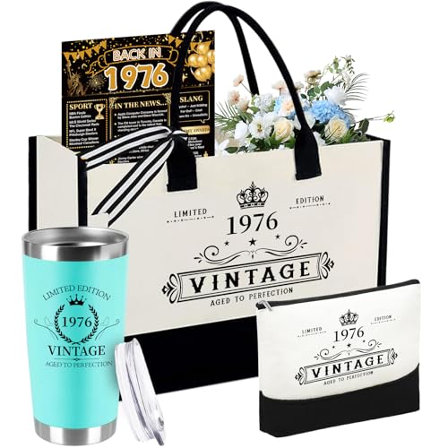 TrophyToast 50th Birthday Gifts for Women Her- 4 pcs, Turning 50 Year Old Gifts,...