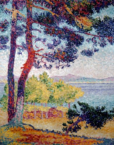 Cuadro en lienzo de 60x90cm con la obra Después del mediodía en Pardigon de Henri Edmond Cross