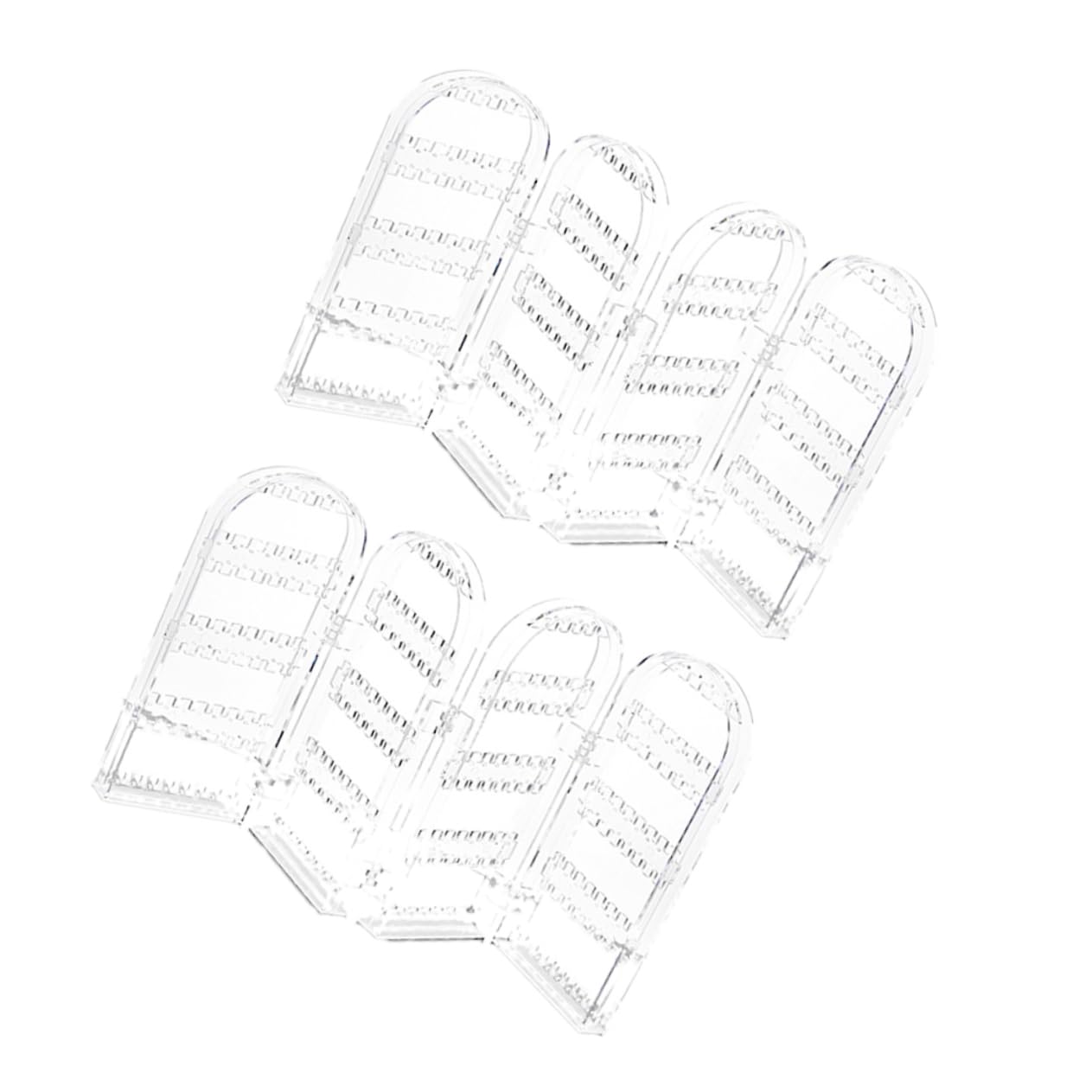 TOPBATHY Espositore per Orecchini in Plastica, 2 Pezzi, 4 Parti