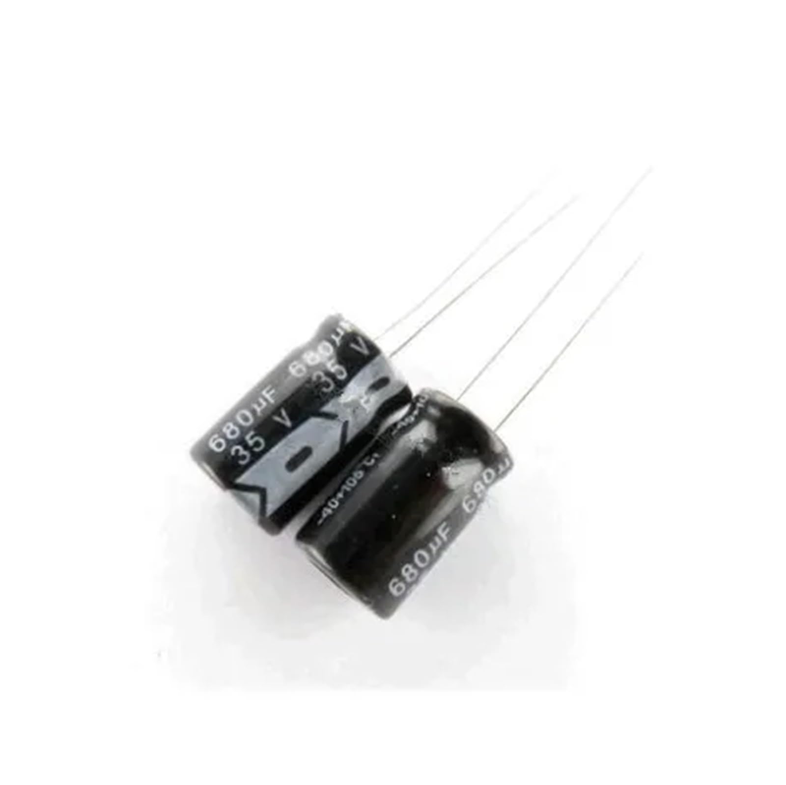 AARTERZZA 500pcs 680UF 35V electrolytic Capacitor 35V680uf Microfarad capacitors 10 * 17mm