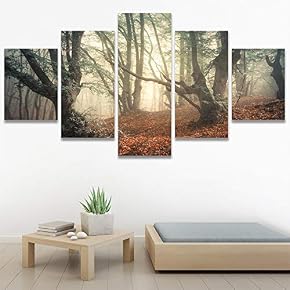 SIGNWIN 5 Panel Canvas Wall Art Modern Art...