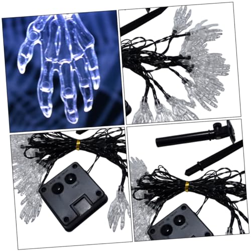 Luces solares decorativas para exterior POPETPOP 5 m 20 LED miniatura 4