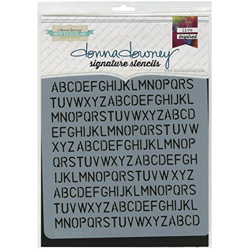 Donna Downey-Stencil, in plastica, 8,5 cm x 8,5