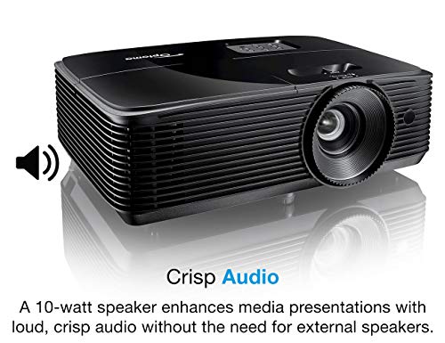 Optoma W400Lve Wxga Professional Projector | 4000 Lumens For Lights-On Viewing | Presentations In Classrooms & Meeting Rooms | Up To 15,000 Hour Lamp Life | Speaker Built In #TOP4