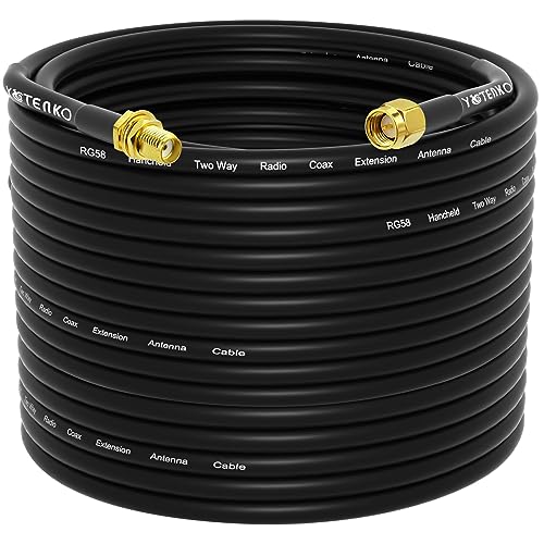Câble coaxial SMA femelle vers SMA mâle RG58 rallonge antenne 50 Ohm faible perte