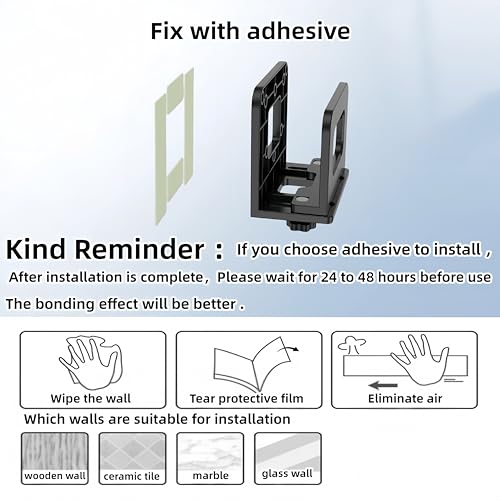 Support mural réglable pour mini PC routeur WiFi et décodeur TV - 7