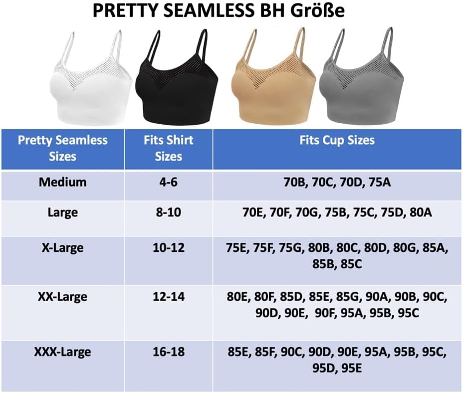 4 Pack Women’s Seamless Wireless Cooling Front Unpadded Comfort Bra with Adjustable Straps - Image 6