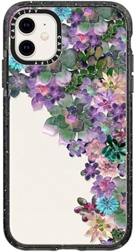 Vista 222 de CASETiFY Funda Impact para iPhone 11 - Moon Camping - Negro transparente
