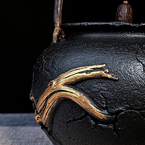 AWJ Tetera de Hierro Fundido de Estilo japonés con infusor de Hierro Tetera Saludable Tetera de Hierro Fundido clásico… - Imagen 6